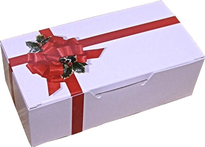 2Lb Ribbons & Holly Box 5pk