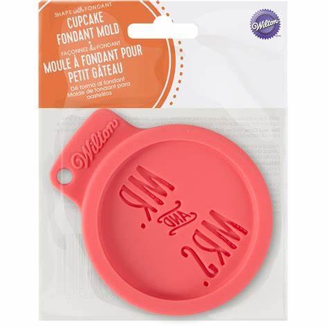 Cupcake Fondant Mold Mr & Mrs