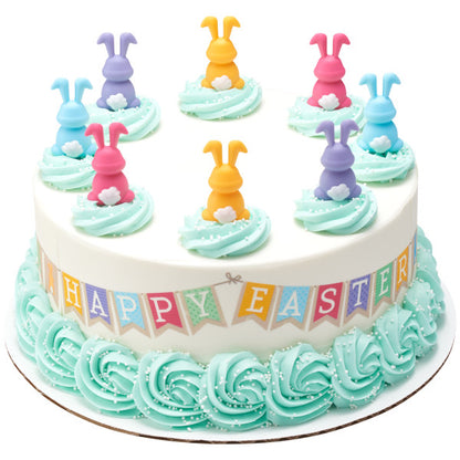 Easter Decopics Colorful Bunnies 12 Count