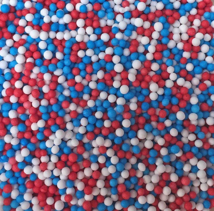 Non-pareils Red white blue 4oz