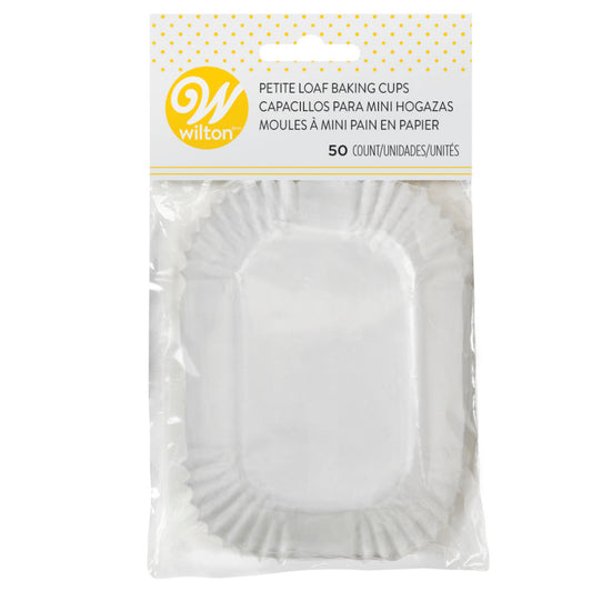 Petite Loaf Liners White 50-Count