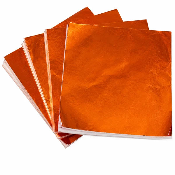 Orange Foil Candy Wrappers 3x3 in – Chocolate Foils, 125 Count
