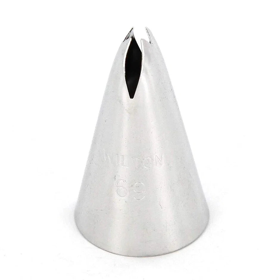 Leaves, Vines & Ruffled Floral Accents Piping Tip - Wilton #69 Leaf - Stainless Steel Cake Decorating Tip