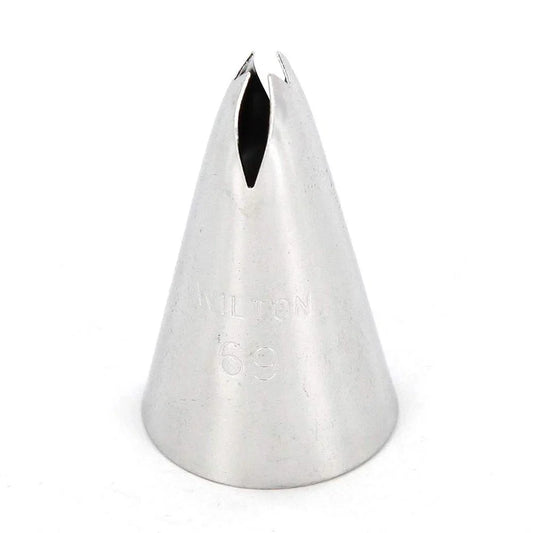 Leaves, Vines & Ruffled Floral Accents Piping Tip - Wilton #69 Leaf - Stainless Steel Cake Decorating Tip