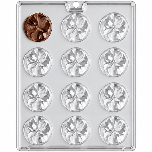 Pansy Flower Chocolate Mold – 12 Cavity