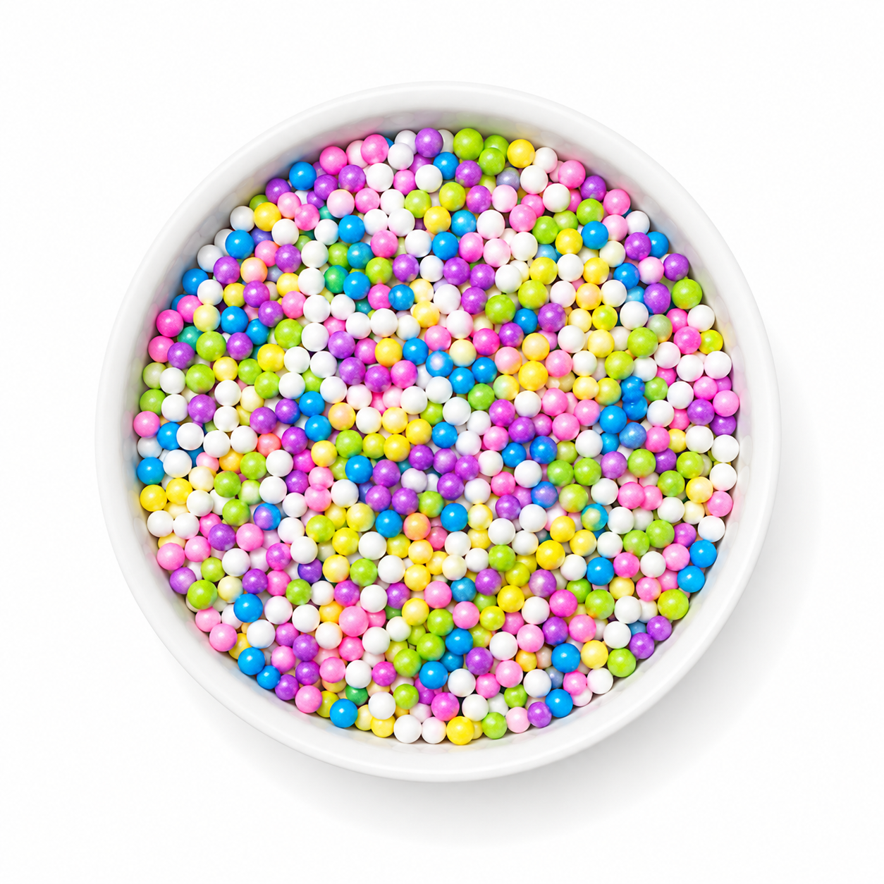 pastel nonpareil dot sprinkles for dot cakes, cupcakes, cookies and cake decorating