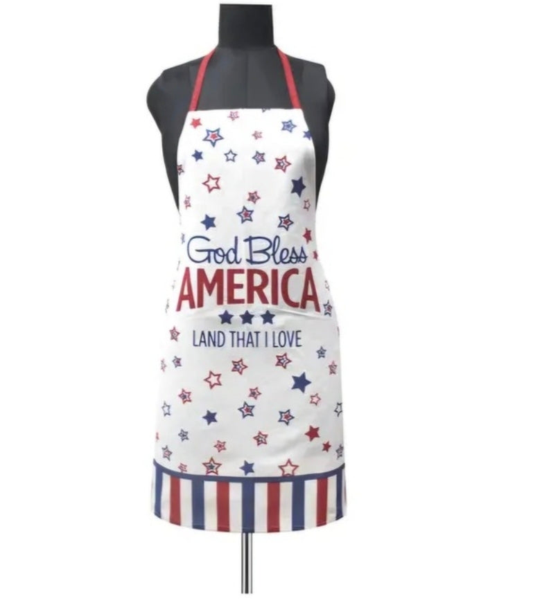 Apron God Bless America