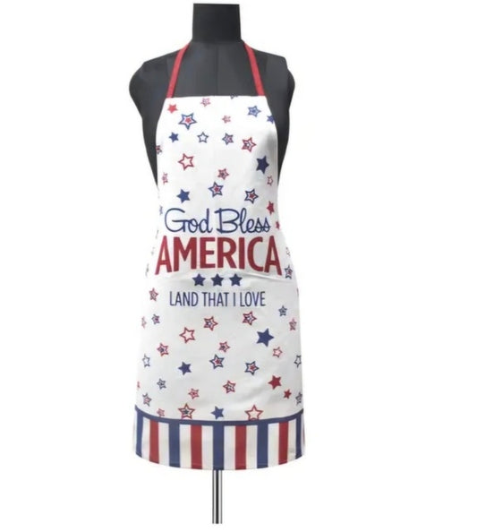 Apron God Bless America