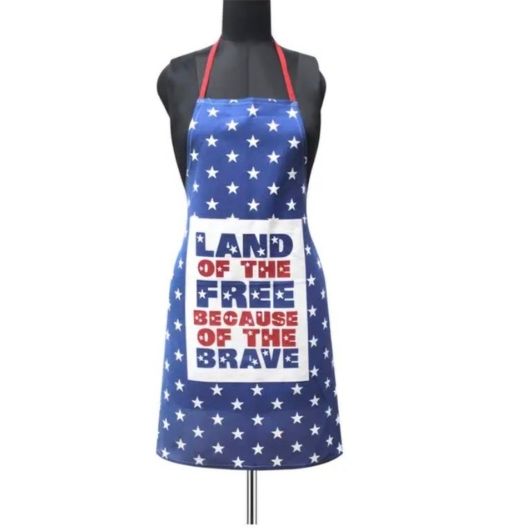 Apron Land Of The Free Because Of The Brave