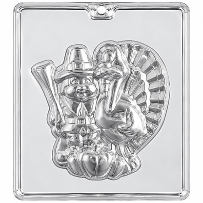 Pilgrim & Turkey Thanksgiving Chocolate Candy Mold