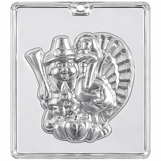 Pilgrim & Turkey Thanksgiving Chocolate Candy Mold