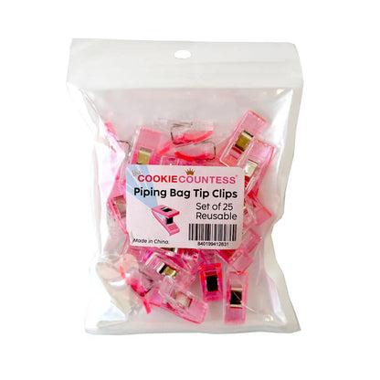 Piping Bag Tip Clips 25 Pack