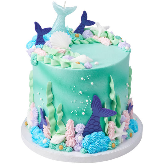 Beach Theme Edible Sugar Decorations | DecoPac Beachcomber Dec-Ons® Seashell & Starfish Cupcake Toppers