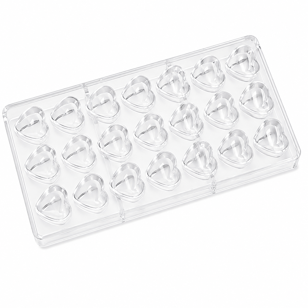 Professional Heart Polycarbonate Chocolate Mold