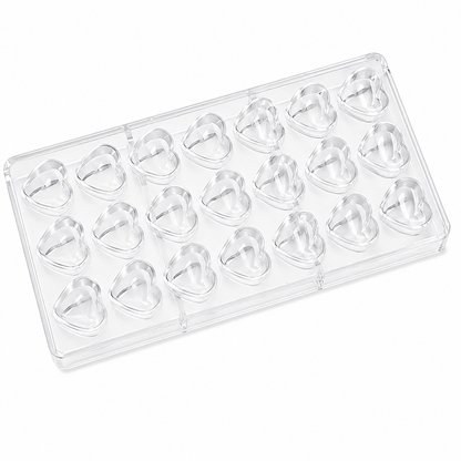 Professional Heart Polycarbonate Chocolate Mold