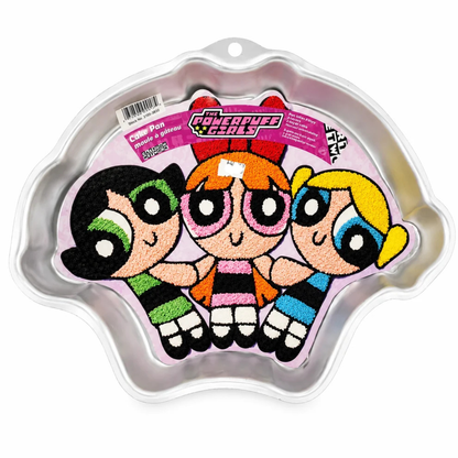 Wilton Powerpuff Girls Cake Pan Cartoon Network 2000 w/ Insert Vintage