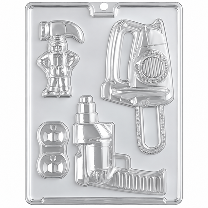 Power Tools Chocolate Mold – Saw, Drill & Handyman