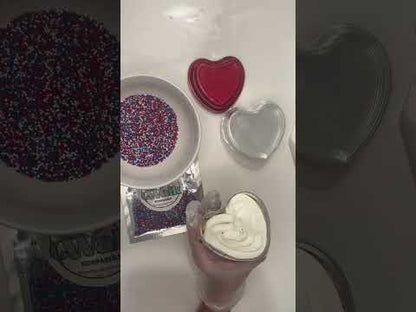 Rainbow Nonpareils Dot Cake Decorating