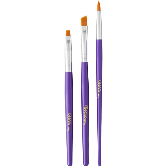 Cake and Cookie Decorating Brush Set, 3-Piece