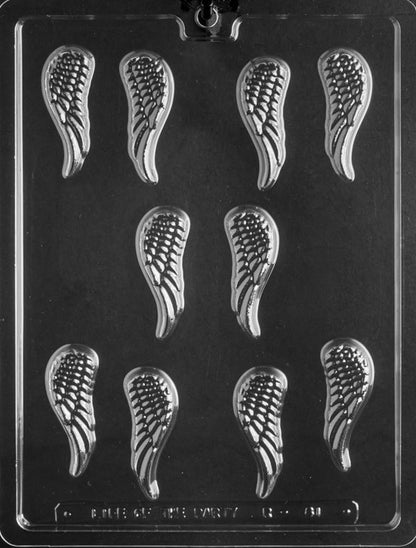 Small Angel Wing Chocolate Mold – 10 Cavity