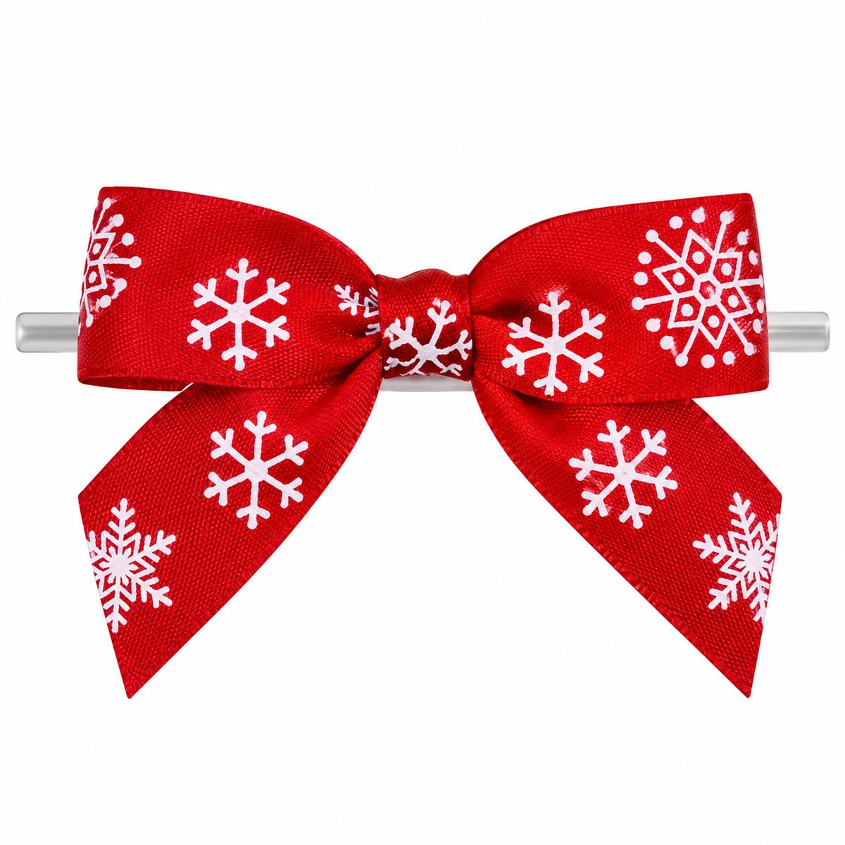 Large Red Snowflake Bow 10pk