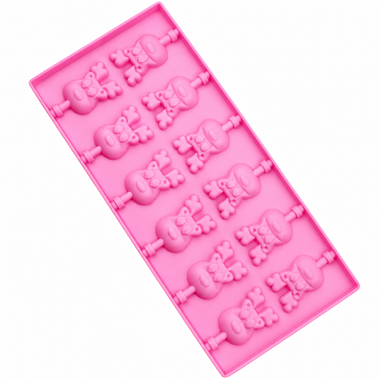 Reindeer Silicone Lollipop Mold 12 Cavity