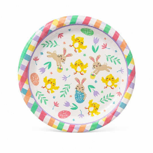 Easter Friends Round Dessert Plates 7in 12ct