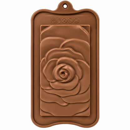 Single Rose Cookie Bar Silicone Mold