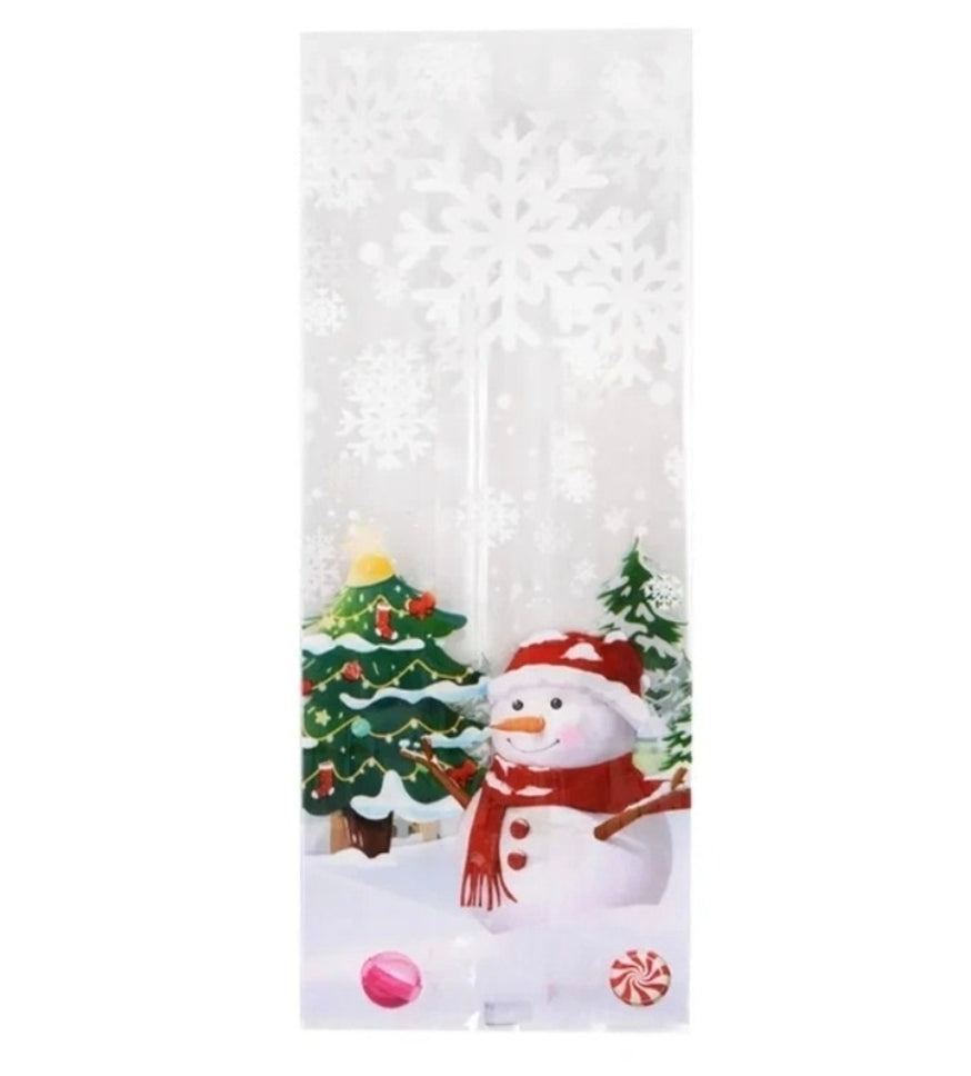 Snowman Cello Bags 25 Count 6x3