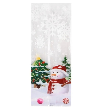 Snowman Cello Bags 25 Count 6x3
