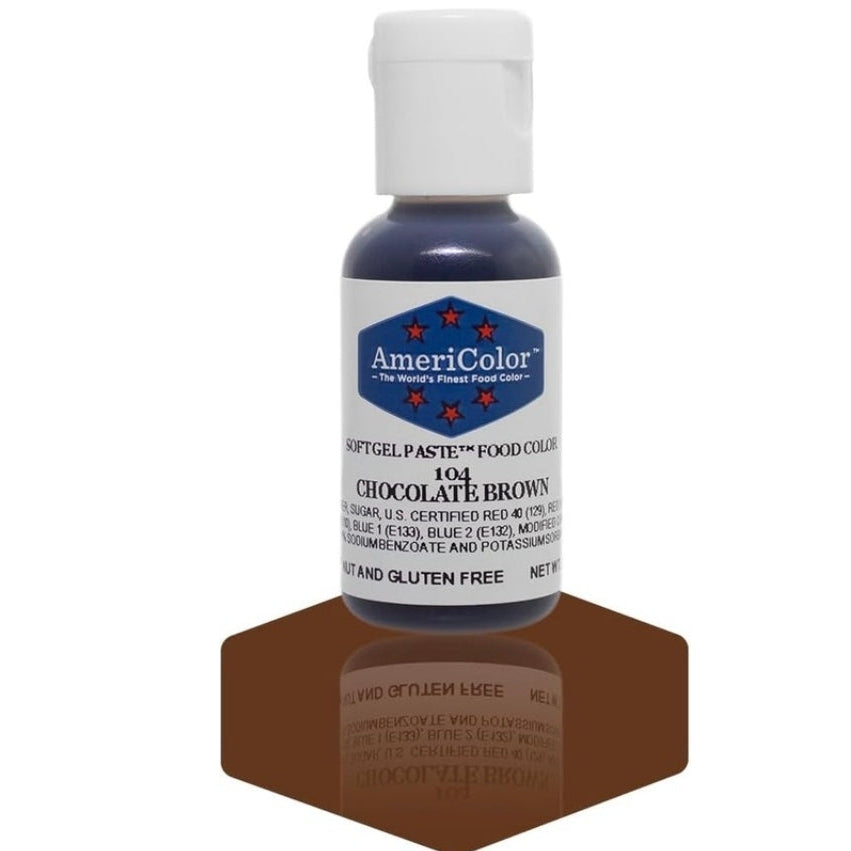 Americolor Soft Gel Paste Food Coloring .75 Chocolate Brown