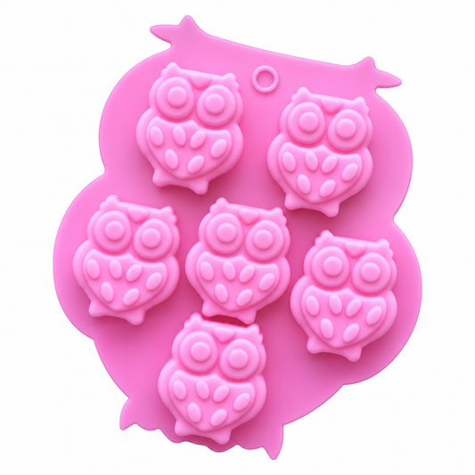 Owl Silicone Chocolate Mold – 6 Cavity