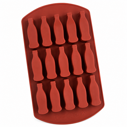 Mini Soda Bottle Silicone Mold – 15 Cavity Baby Shower “Ready to Pop” Mold