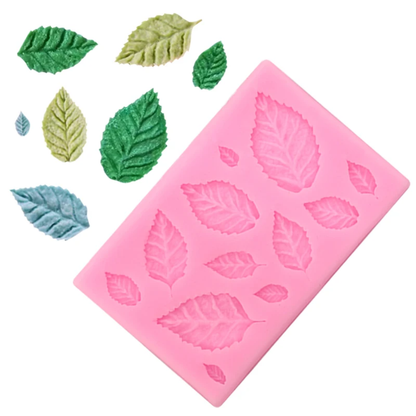 Assorted Realistic Leaves Fondant & Gum Paste Silicone Mold