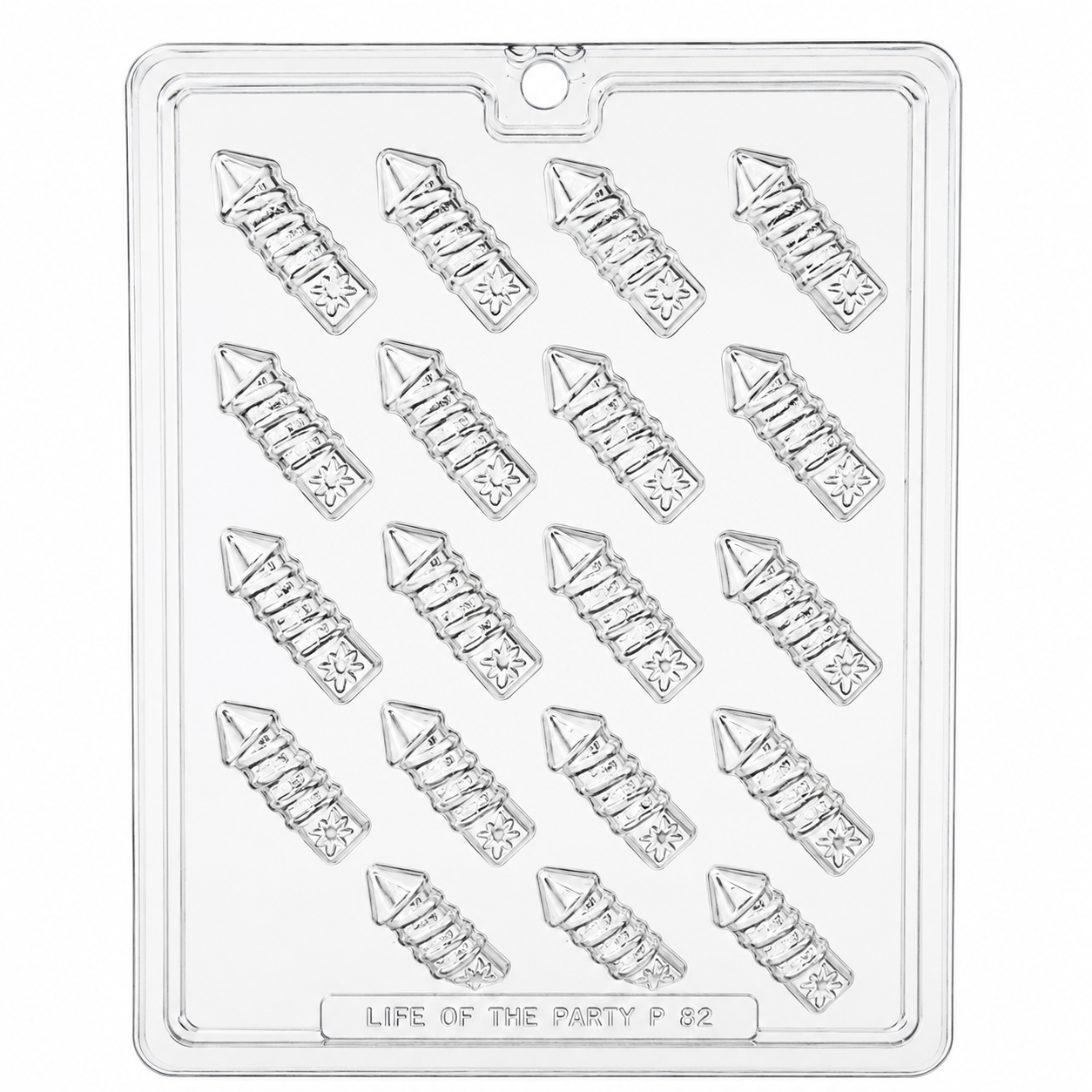 Fireworks Candy & Chocolate Topper Mold | Mini Rocket Candy Decorations Mold