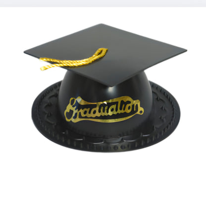Black Graduation Cap With Tassel Layon Cake Topper