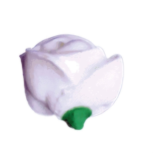 Edible Decorations  Half Rose White 10 Count
