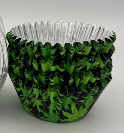Marijuana Pot Leaf Cupcake Wrappers 100 Count