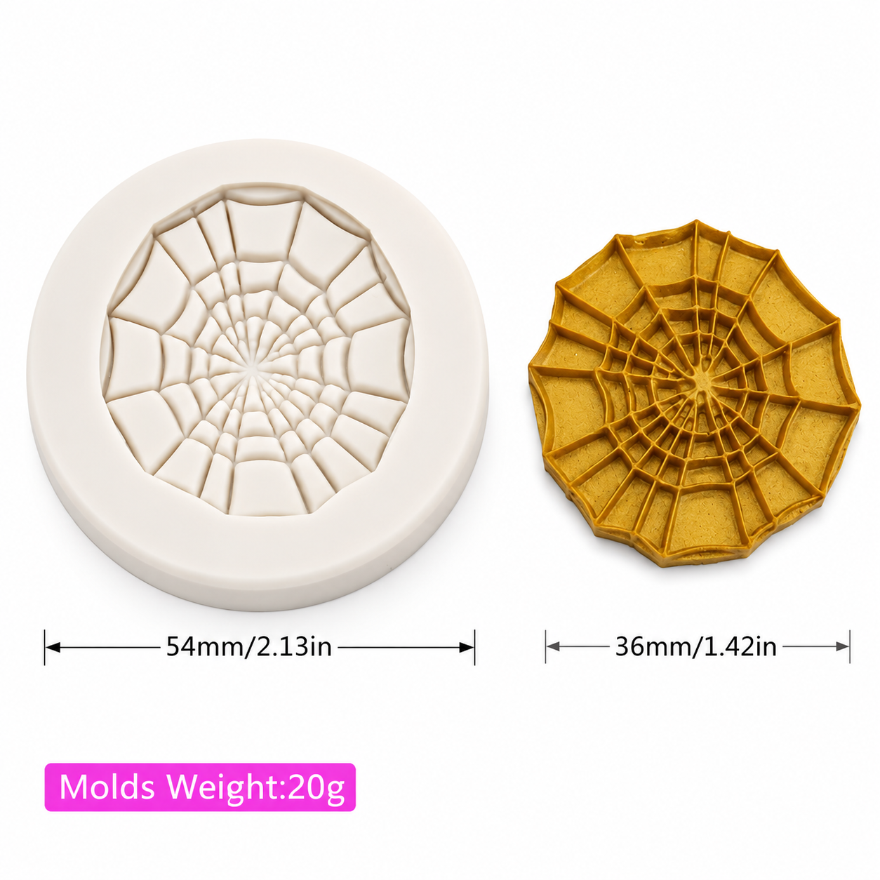 Spiderweb Silicone Mold - Halloween Chocolate, Fondant & Candy Mold