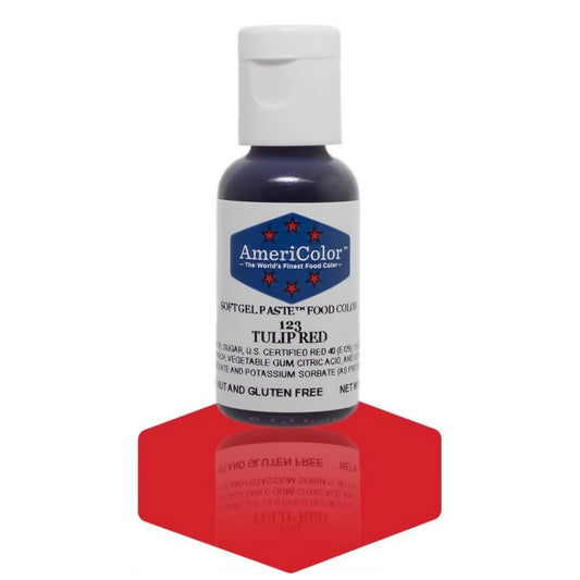 Americolor Soft Gel Paste Food Coloring .75 Tulip Red
