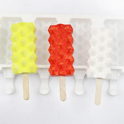 Honeycomb Cakesicle Silicone Mold | 4 Cavity