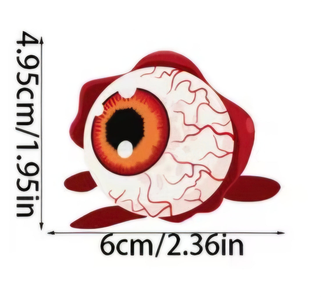 Halloween Blood Shot Eyeball Paper Straws for Cake Pops & Drinks 24 Count