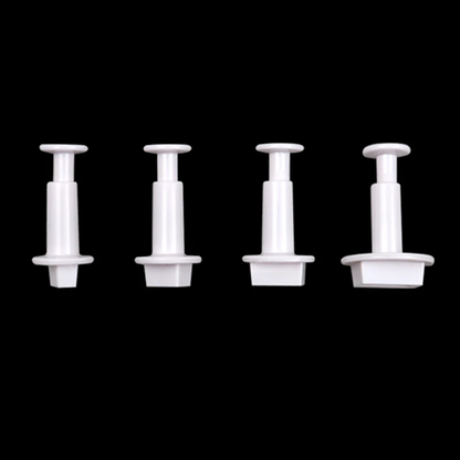 Graduated Rectangle Fondant & Gum Paste Plunger Cutters - 4 Piece Set