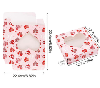 Valentines Treat Box 5 X 5  Assorted 4 Count
