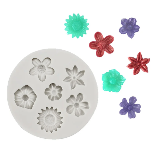 Flower Mold 6 Cavity