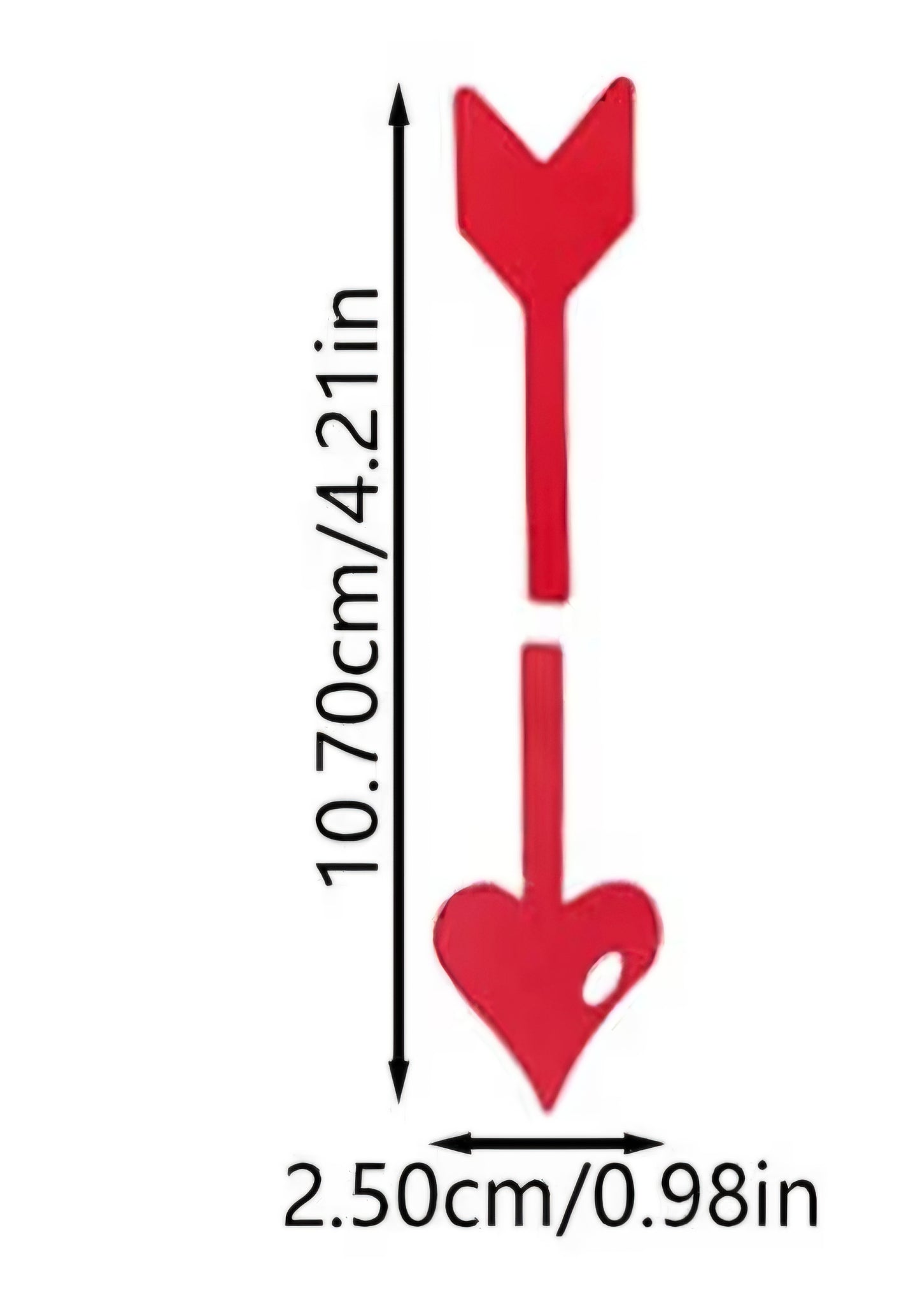 Cupid’s Arrow Heart Cupcake Toppers – Set of 4