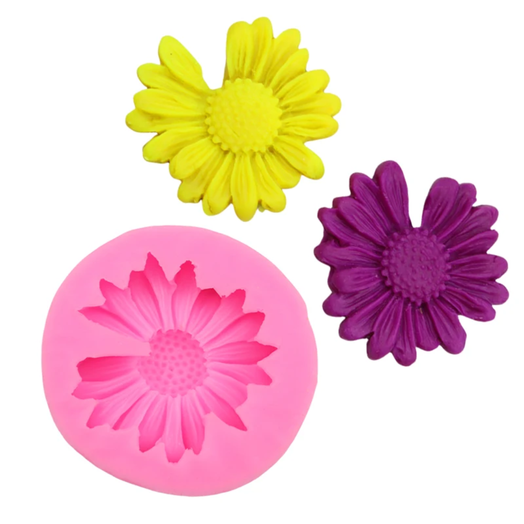 Gerbera Daisy Fondant & Gum Paste Silicone Mold – 2.2 Inch