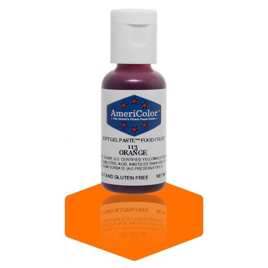 Americolor Soft Gel Paste Food Coloring .75 Orange