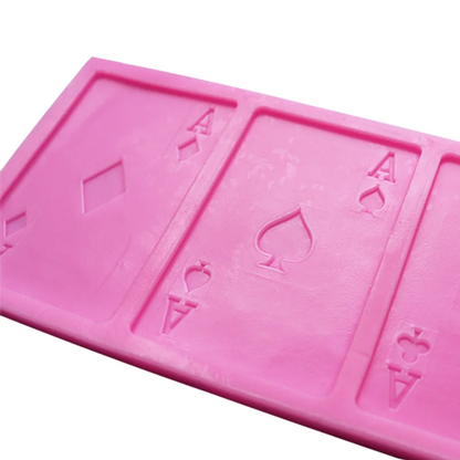 Playing Card Fondant Silicone Mold – 4 Aces