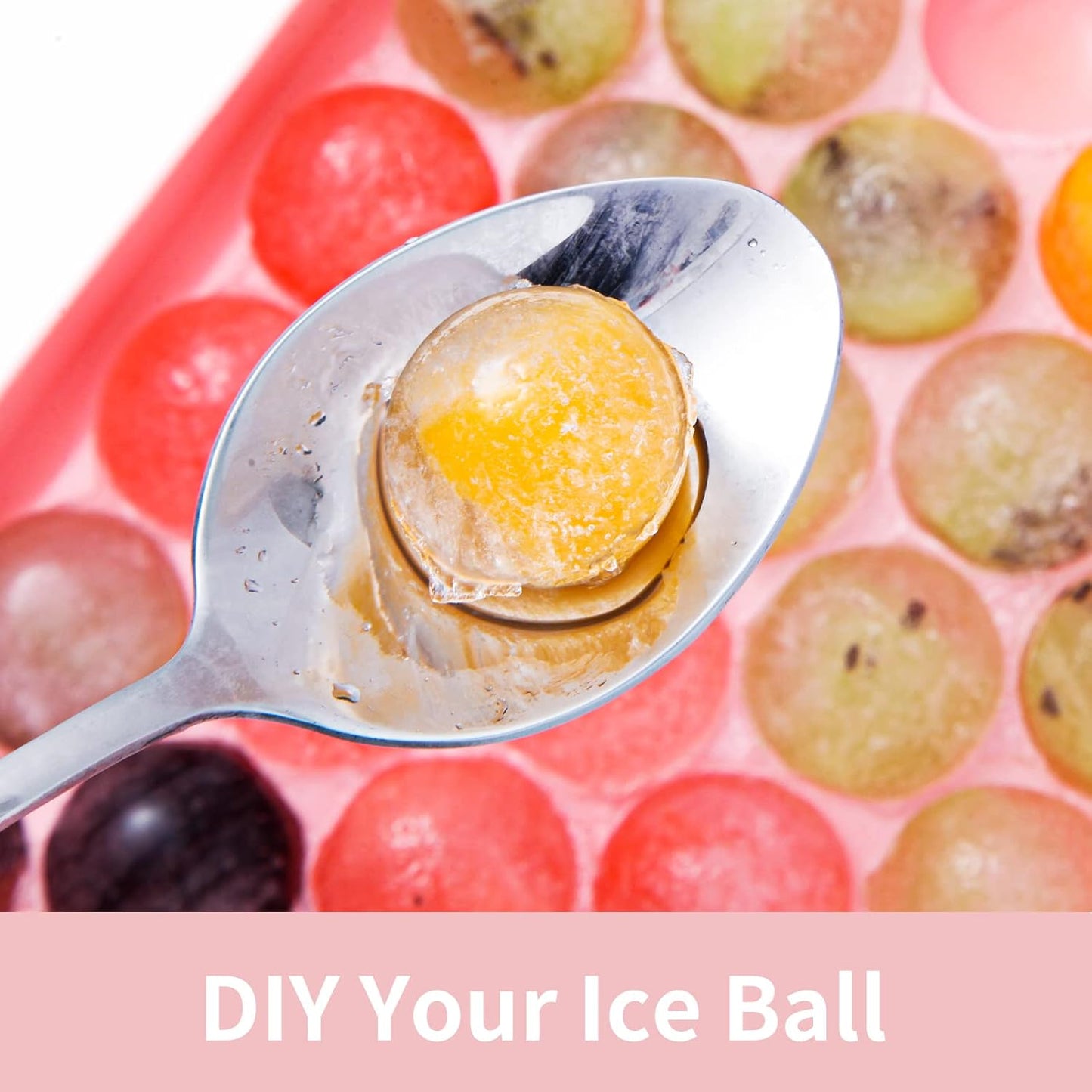 Round Ice Cube Tray - 2 Piece Ice Ball Tray